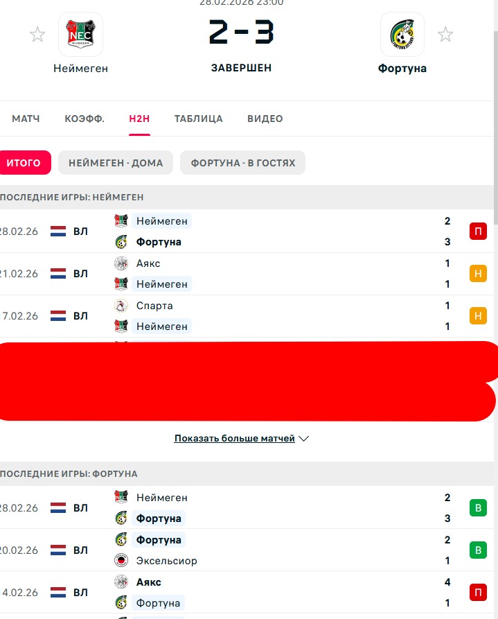 Н \ Н - П \ В