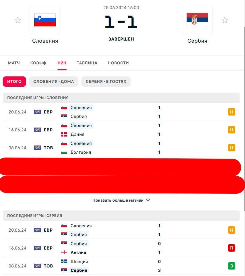 Н \ Н - В \ П